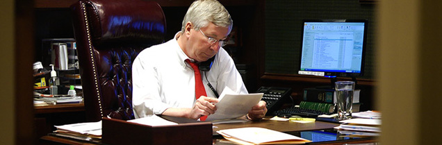 Attorney at desk